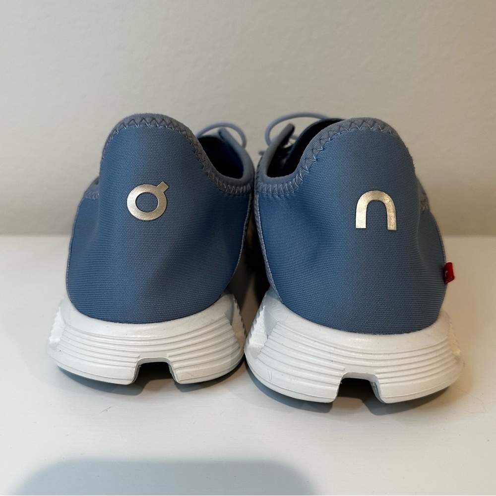 On Running CloudCoast Sneakers in Blue and White - Picture 8 of 9